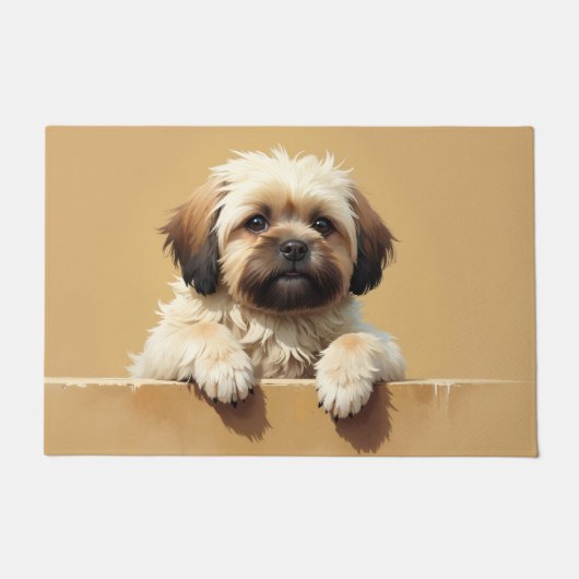 Lhasa Apso deurmat Kunst (Voorkant)