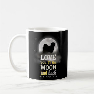 Lhasa Apso Dog Love To The Moon Koffiemok