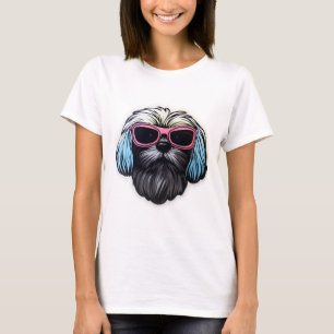 Lhasa Apso en Lunettes de soleil Cool T-shirt clas