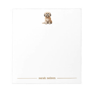 Lhasa Apso gepersonaliseerd Notitieblok