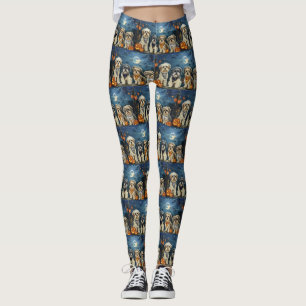 Lhasa Apso Halloween Griezelig Leggings