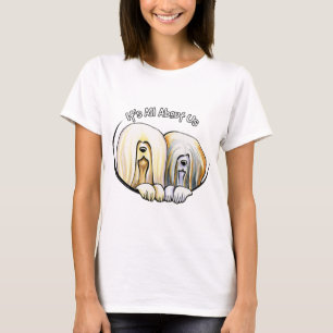 Lhasa Apso heeft alles over ons IAAU T-shirt