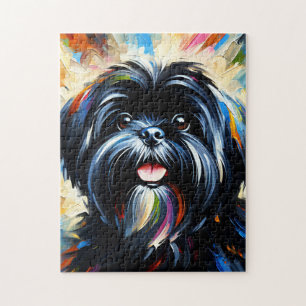 Lhasa Apso Hond Acrylprint Geschenk voor Hondenlie Legpuzzel