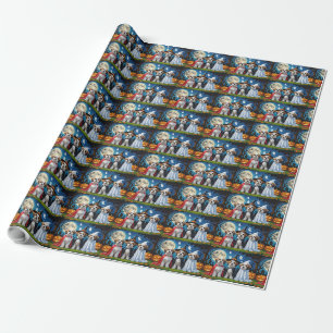 Lhasa Apso Honden Pompoen Halloween Grappig Cadeaupapier
