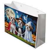 Lhasa Apso Honden Pompoen Halloween Grappig Groot Cadeauzakje (Achterkant Gekanteld)