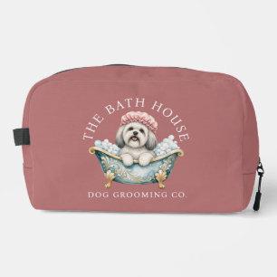 Lhasa Apso Hondenverzorgingskit Tas Stof Roze