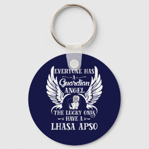 Lhasa Apso-hondenvoogd Sleutelhanger