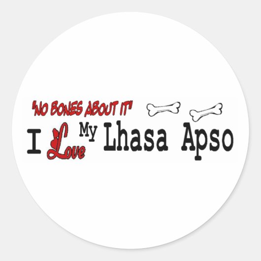 Lhasa Apso (Ik hou van) Sticker (Voorkant)