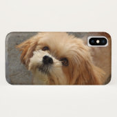 Lhasa Apso in een tuin Case-Mate iPhone Case (Achterkant (horizontaal))