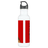 Lhasa Apso-kleurenblok Waterfles (Achterkant)