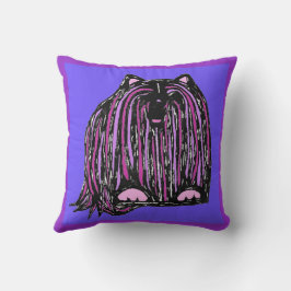 Lhasa Apso & Lion Pillow Kussen