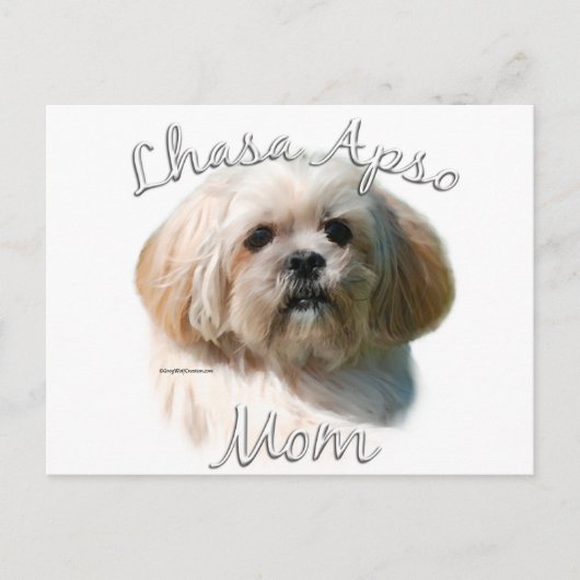 Lhasa Apso mam 2 Briefkaart (Voorkant)