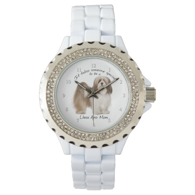 Lhasa Apso Mam Watch Horloge (Voorkant)