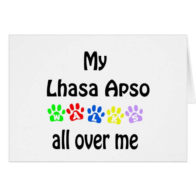 Lhasa Apso Marche Design (Devant horizontal)
