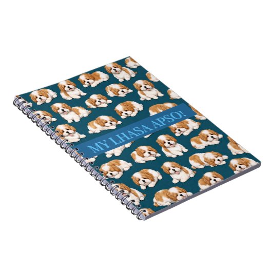 Lhasa Apso Puppy Notebook Journal (Côté Droit)