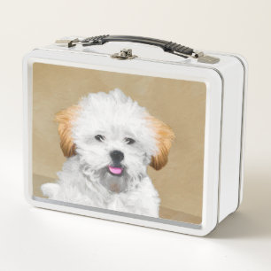 Lhasa Apso Puppy Painting - Cute Original Dog Art