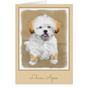 Lhasa Apso Puppy Schilderij - Mooie Originele Hond