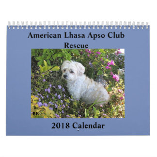 Lhasa Apso Rescue 2018 Calendar Kalender