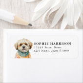 Lhasa Apso Retouradreslabels Etiket (Insitu)