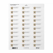 Lhasa Apso Retouradreslabels Etiket (Full Sheet)