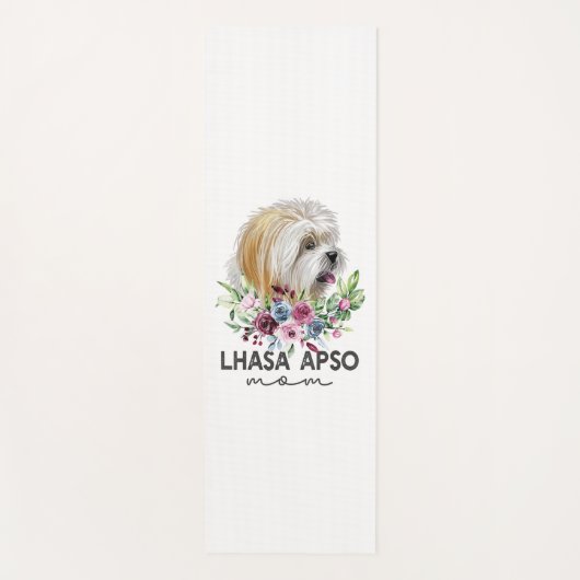 Lhasa Apso Shirt geschenken Hond Mam Yogamat (Voorkant)