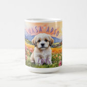 Lhasa Apso Sunrise Puppy Combo Mug (Centre)