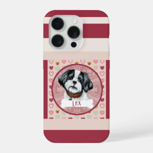 Lhasa Apso Valentijnshart iPhone 11 Pro Hoesje iPhone 15 Pro Hoesje