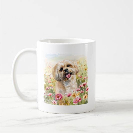 Lhasa Apso Waterverf Mok (Links)