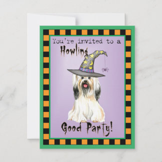 Lhasa Apso Witch Invitation