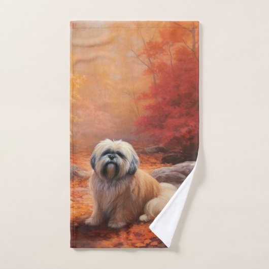 Lhasa Ook in de herfst laat Herfst inspireren Bad Handdoek (Handdoek)