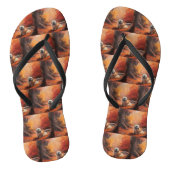 Lhasa Ook in de herfst laat Herfst inspireren Teenslippers (Voetbed)