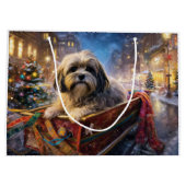 Lhasa Ook Kerstfeest Seizoen Groot Cadeauzakje (Achterkant)