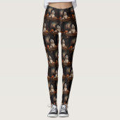 Lhasa ook pompoenen Halloween eng Leggings (Voorkant)