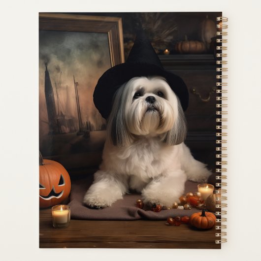 Lhasa ook pompoenen Halloween eng Planner (Achterkant)
