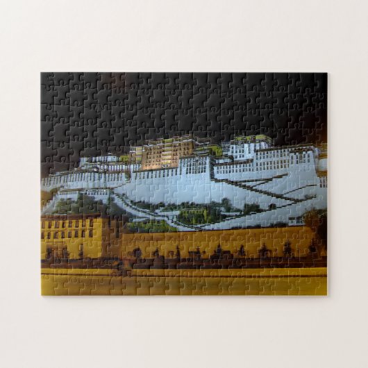 Lhasa 's nachts - Potala Palace, Tibet (Puzzle) Legpuzzel (Horizontaal)