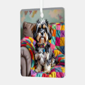 Lhaso Apso gepersonaliseerde kerst Metalen Ornament (Voorkant links)