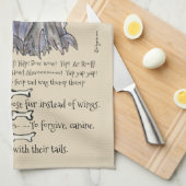 Lhassa Apso Dessin Chien Cite Serviette de cuisine (Quart Plié)