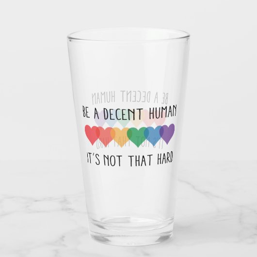 LHBT-hartretro een fatsoenlijk mens zijn, dat is h Glas (Achterkant)