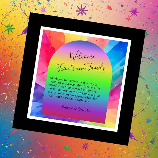 LHBTQ Pride bruiloft Bedankjes Labels