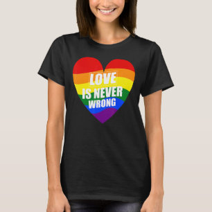 LHBTQ Transgender Pride Parade Liefde is nooit ver T-shirt