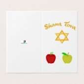 L'hébreu Shana Tova avec l'étoile de David carte (Outside Unfolded)