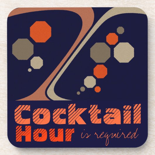 L'heure de cocktail est les dessous de verre (Devant)