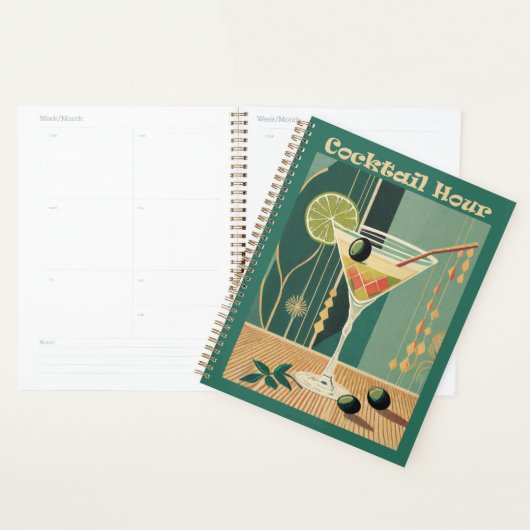 L'Heure Du Cocktail Martini Moderne Du Milieu Du S (Devant avec enveloppe)