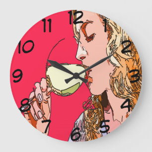 L'heure du vin, visage horloge
