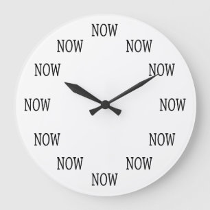 L'heure est maintenant horloge murale