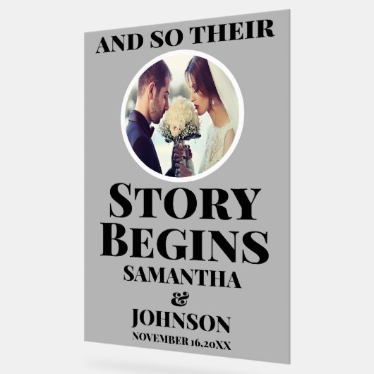 L'histoire acrylique gelée commence l'Affiche de b (Angle)