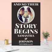 L'histoire acrylique noire commence l'Affiche de b (Mariage)