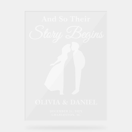 L'histoire commence accueil du Mariage modifiable (Recto)