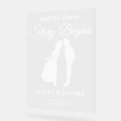 L'histoire commence accueil du Mariage modifiable (Angle)