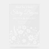 L'histoire commence accueil Mariage Fleur sauvage (Recto)